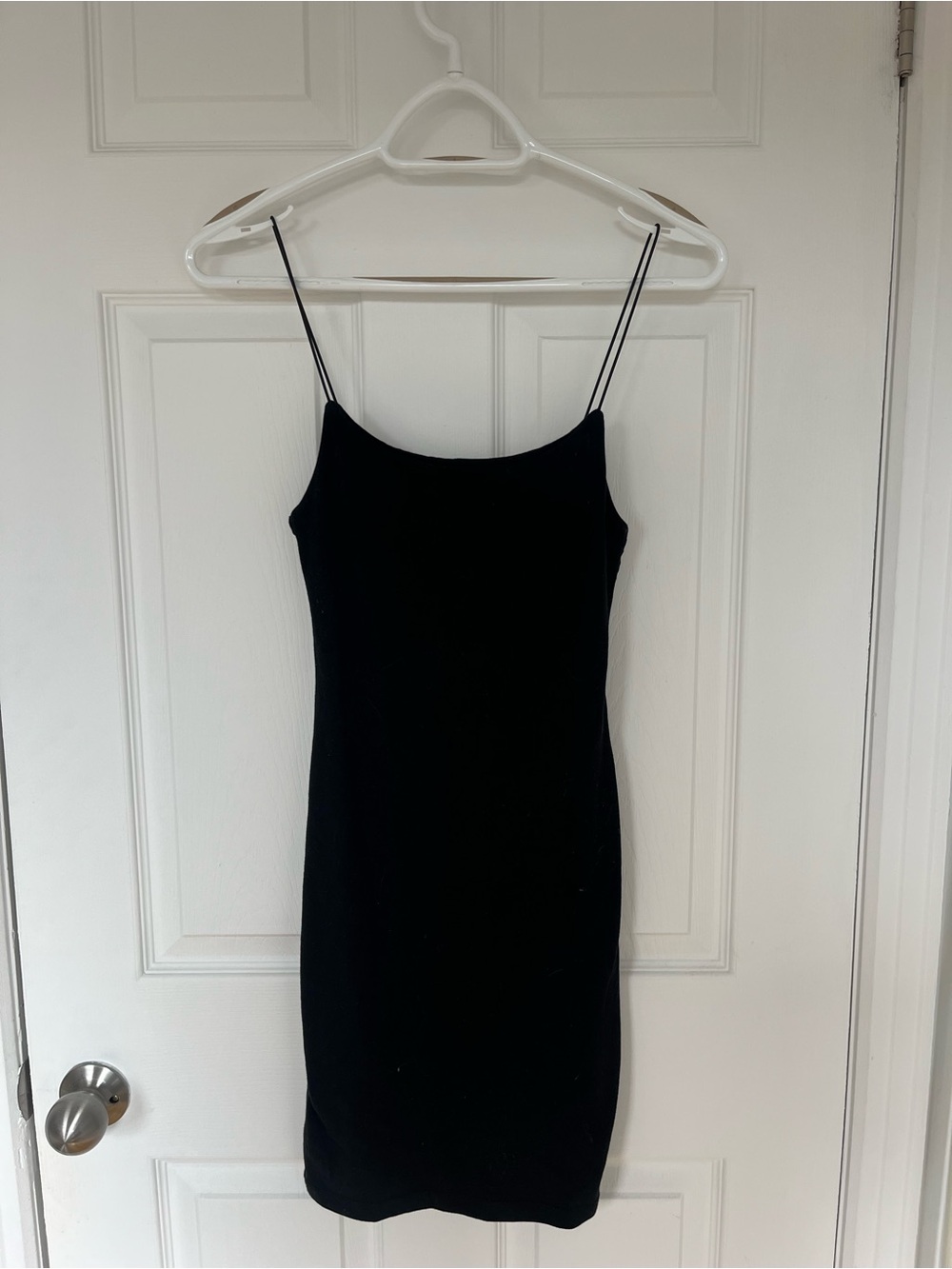 Classic Black Spaghetti-Strap Slip Dress